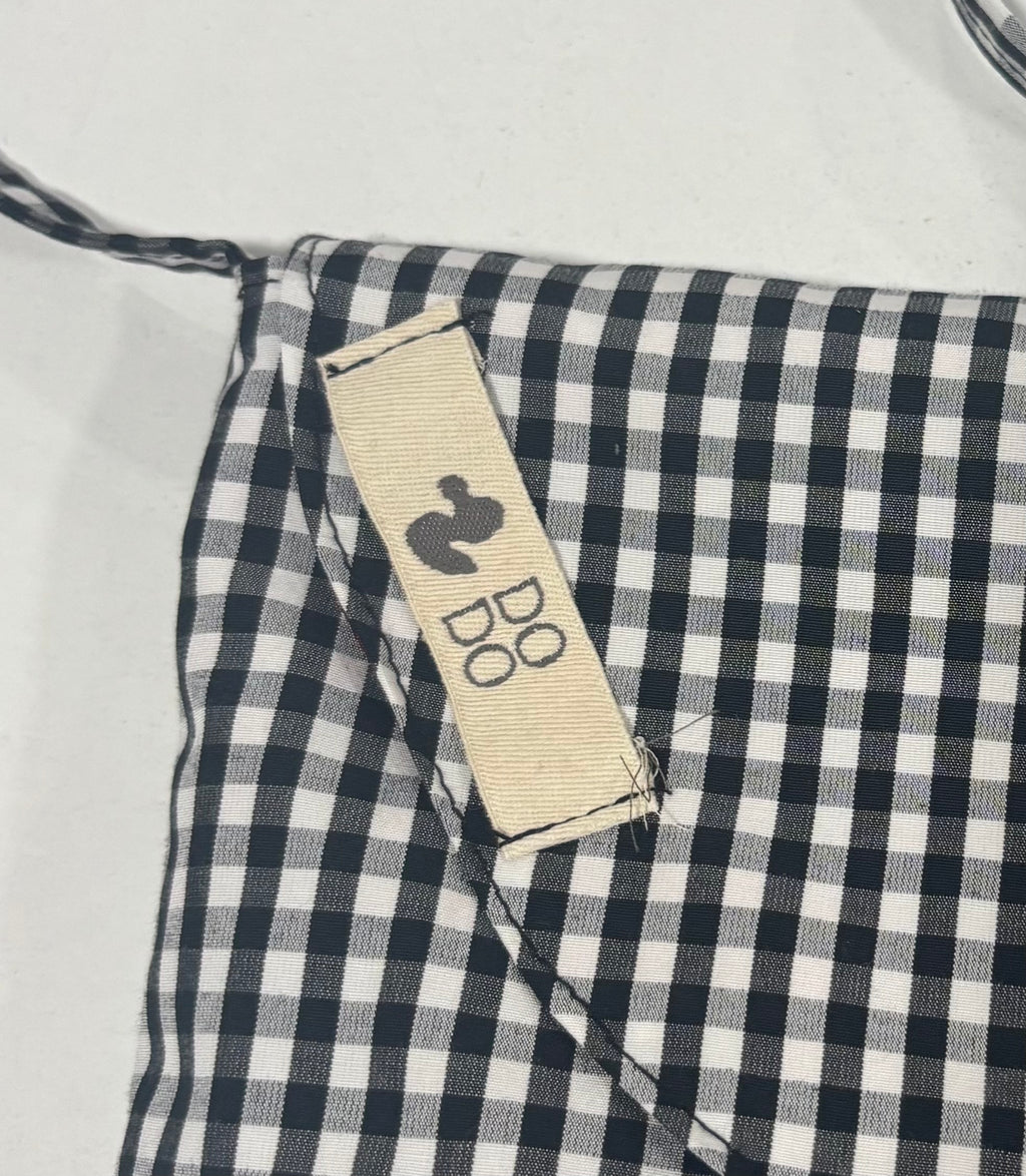 Bolso Bandolera Dodo: Cuadros Vichy Negro