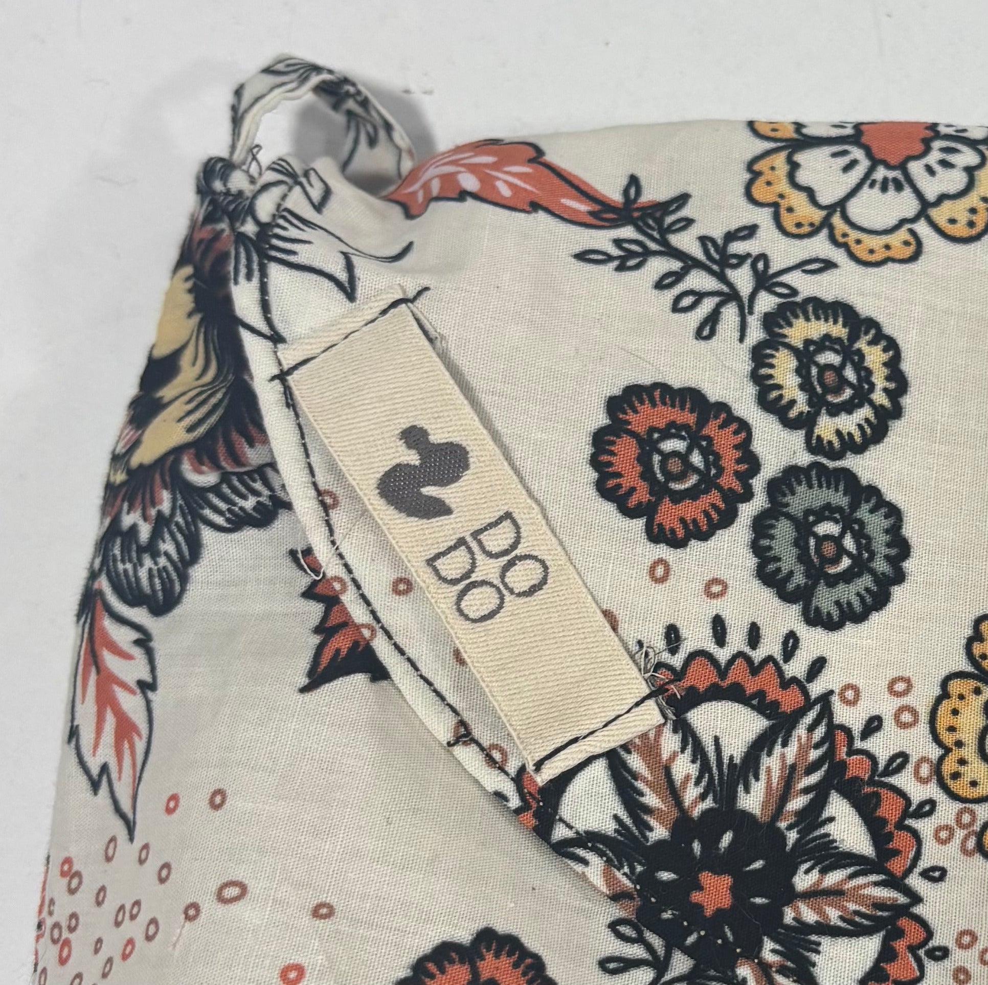 Bolso Bandolera Dodo: Flores Terracota y Crema