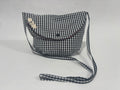 Bolso Bandolera Dodo: Cuadros Vichy Negro