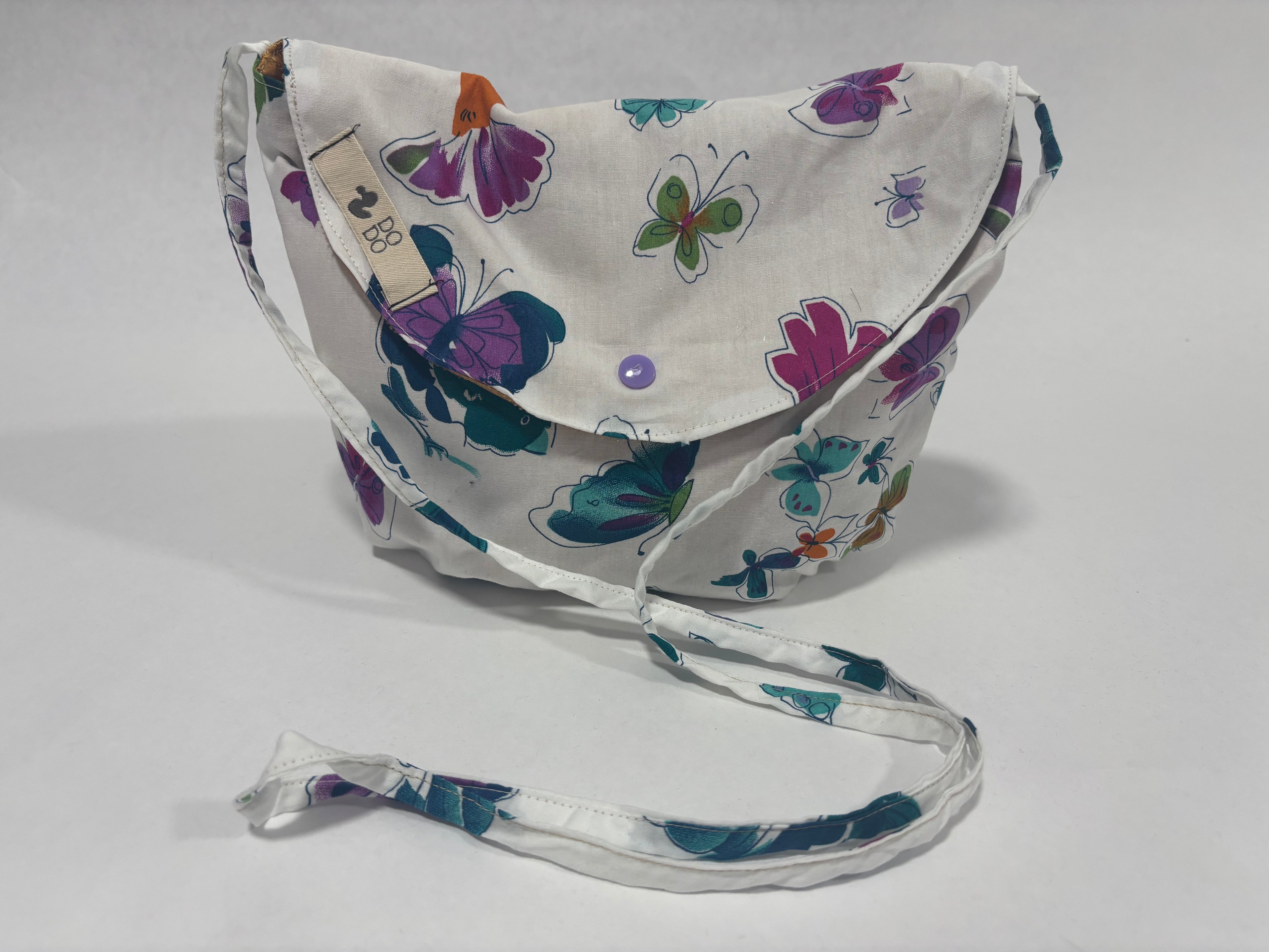 Bolso Bandolera Dodo: Mariposas y Flores