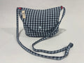 Bolso Bandolera Dodo: Cuadros Vichy Azul y Negro