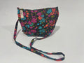 Bolso Bandolera Dodo: Flores Silvestres sobre Negro